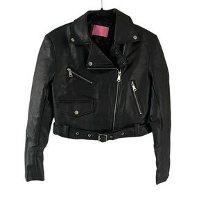 Azalea Wang Women Leather Jacket Size S